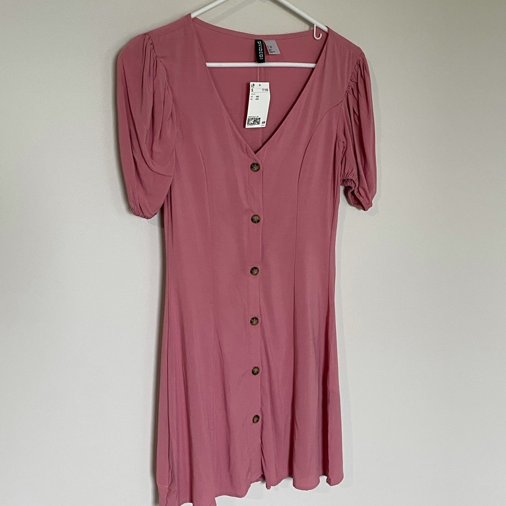 H&M Divided NWT pink blush dress size 3xs